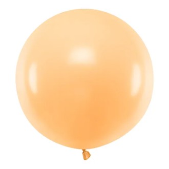 1 Riesenballon - Ø 60cm - Pastell - Pfirsich