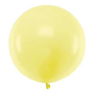 1 Riesenballon - Ø 60cm - Pastell - Gelb