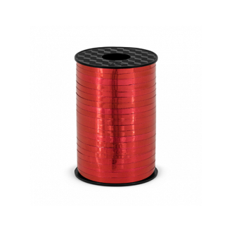 1 Ballonband - Metallic - Rot