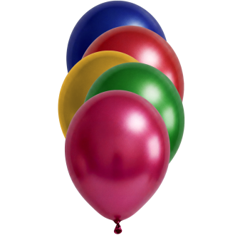 50 Luftballons - Ø30 cm - Metallic Assorted
