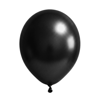 50 Luftballons - Ø30 cm - Metallic Black