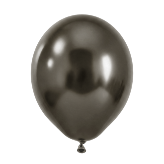 50 Luftballons - Ø30 cm - Silk Midnight Grey