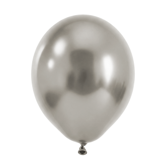 50 Luftballons - Ø30 cm - Reflex - Silver