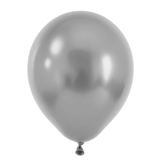 25 Luftballons - Ø46 cm - Pearl Silver
