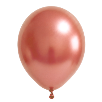 25 Luftballons - Ø46 cm - Metallic Rose Gold