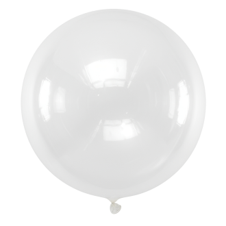 2 Luftballons - Ø91 cm-Crystal Clear
