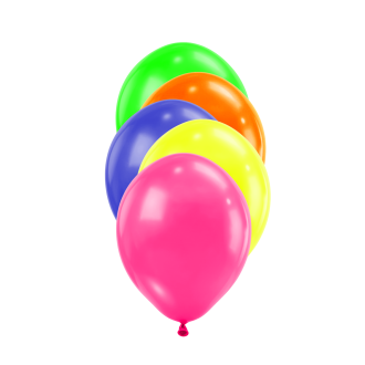 50 Luftballons - Ø12 cm - Neon Assorted