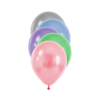 50 Luftballons - Ø12 cm - Pearl Assorted