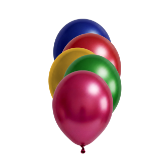 50 Luftballons - Ø12 cm - Metallic Assorted