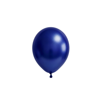 50 Luftballons - Ø12 cm - Metallic Blue