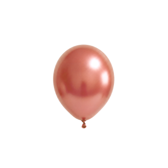 50 Luftballons - Ø12 cm - Metallic Rose Gold