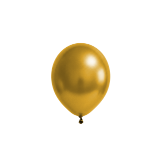 50 Luftballons - Ø12 cm - Metallic Gold