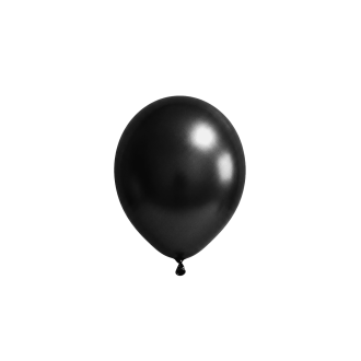 50 Luftballons - Ø12 cm - Metallic Black