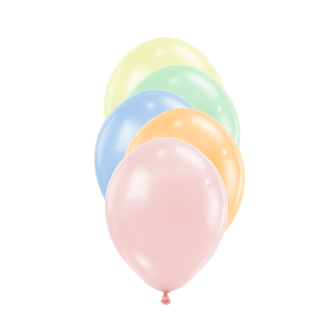 50 Luftballons - Ø12 cm - Pastel Matte Assortment