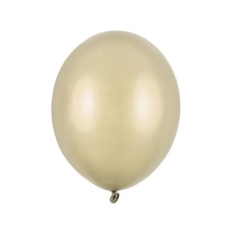 100 Luftballons - Ø 27 cm - Metallic Cold Gold