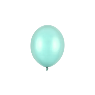 100 Miniballons - Ø 12cm - Metallic - Mint