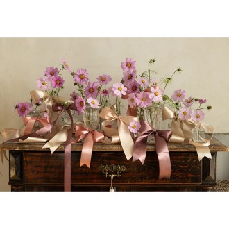 1 Ballonband - Satin - Altrosa Dunkel - 25mm