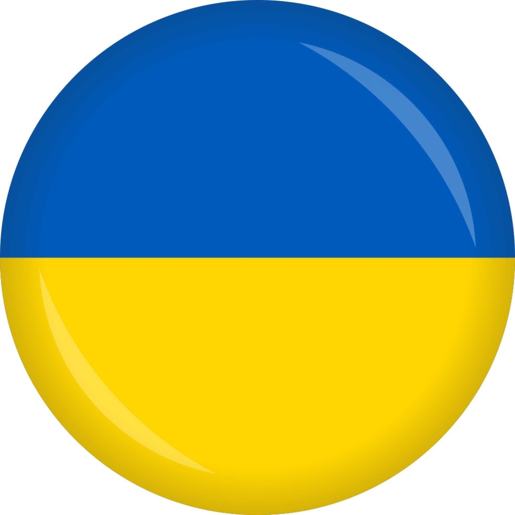 Button Ukraine Flagge Ø 50 mm