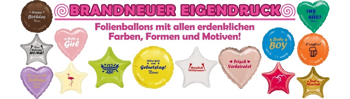 Personalisierte Folienballons Personalisierte Folienballons