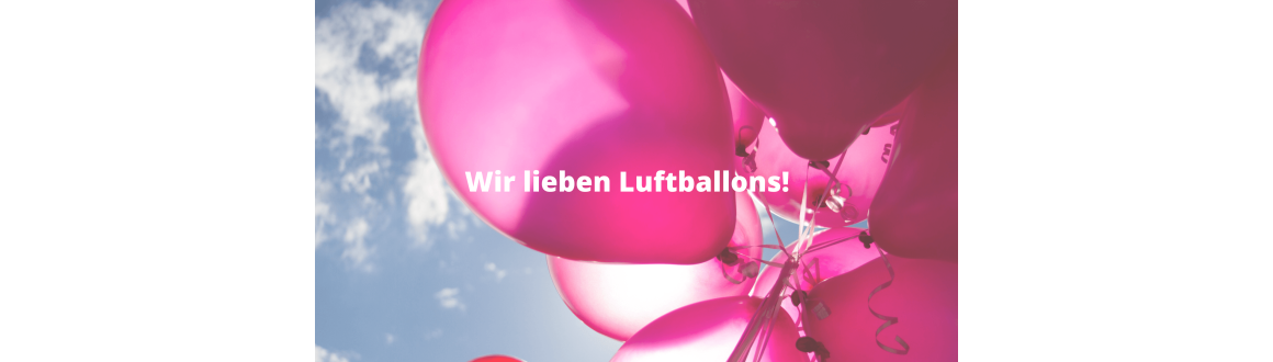 Slider Wir lieben Luftballons, Pink Slider Wir lieben Luftballons, Pink